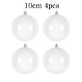 thumbnail image 3 of 1-6 piezas de bolas navideñas de 8-30 cm pintadas a mano en blanco y negro para colgar en el árbol de Navidad, adornos para decoración del hogar, regalo de Año Nuevo 2024, 3 of 5