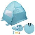 thumbnail image 1 of La Carpa de playa abre automáticamente y rápidamente la carpa de sombra plegable con estructura estable a prueba de rayos ultravioleta para acampar al aire libre en la playa jardín familiar, 1 of 10