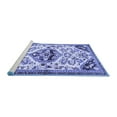 thumbnail image 2 of Ahgly Company Machine Washable Indoor Rectangle Persian Blue Traditional Area Rugs, 3' x 5', 2 of 4