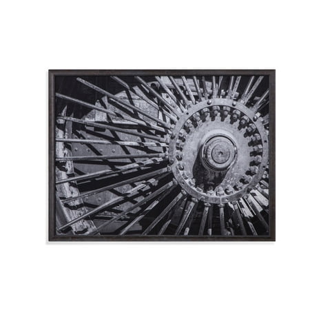 - Bassett Mirror Wagon Wheel Wall Art in Distressed Finish 9901-370