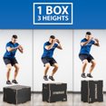 thumbnail image 2 of Synergee 3 in 1 Non-Slip Wood Plyometric Box for Jump Training and Conditioning 24/20/16, 2 of 7