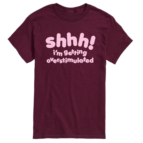 Instant Message - Shhh Overstimulated Men's Short Sleeve Graphic T-Shirt