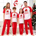thumbnail image 7 of XUNKUSGA Matching Family Christmas Pajamas Set Classic Print Short Sleeve Top and Long Pants Sleepwear sets Matching Xmas Jammies for Family Photoshoot Home Lounging,Size 11-12 Years, 7 of 7