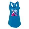 thumbnail image 2 of for a Support Awareness Ladies Racerback Tank Top, Turquoise, Small, 2 of 3