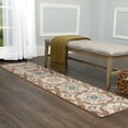 thumbnail image 5 of Home Dynamix Tremont Salem Patterned Area Rug, Taupe/Blue, 1'9"x7'2", 5 of 5