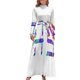 thumbnail image 1 of Ahavah Love en hebreo 21419 Vestido largo Vestidos de mujer de lujo Vestido largo de verano para mujer Vestidos elegantes para mujer, 1 of 4