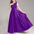 thumbnail image 6 of ATOGUTA Girls Dress Wedding Satin Dresses Princess Birthday Party Prom Ball Gown Size 0-13, 6 of 7