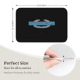 thumbnail image 3 of Alfombrilla de baño antideslizante supersuave con insignia de soldado de infantería de combate, para baño, cocina, dormitorio, hogar, 15,75 x 23,62 pulgadas, 3 of 6