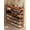 Brown, variant on Qiyester Bamboo Standing Shoe Rack, 6-Tier Multifunctional Shoe Display Rack, Wooden Stackable Shoe Cabinet, Suitable for Entryways, Hallways, Bedrooms, and Wardrobes, Brown