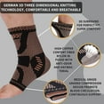 thumbnail image 2 of 2 Pack Copper Ankle Brace, Copper Infused Ankle Support Compression Sleeve For Foot Pain Relief, Sprained Ankle, 2 of 5