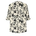 thumbnail image 5 of Mgmyaa 3/4 Length Sleeves Tops Blouses for Women Dressy Casual Tops Trendy Summer Shirts Spring Clothes 2025, 5 of 5