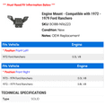 thumbnail image 2 of Engine Mount - Compatible with 1972 - 1979 Ford Ranchero 1973 1974 1975 1976 1977 1978, 2 of 2