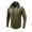 Army Green, variant on HAiming Mens Drawstring Hoodies Solid Color Long Sleeve Round Neck Pullover Tops Winter Casual Loose Sport Sweatshirts