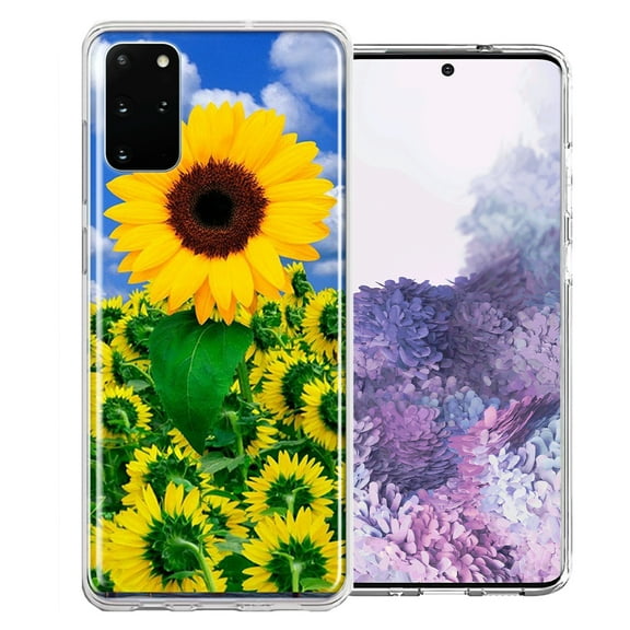 MUNDAZE For Samsung Galaxy S20 Sunflowers Design Double Layer Phone Case Cover