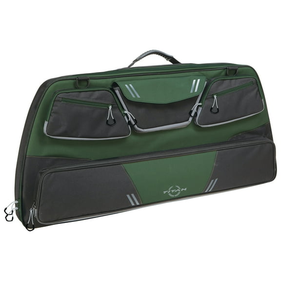 Titan Aconite Single Compound Bow Soft Archery Case, 41-in L x 18.5-in W x 4.5-in H, Green & Black