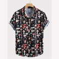 thumbnail image 2 of Camisa con estampado 3D de hongos a la moda para hombre, informal, abotonada, de manga corta, para verano, hawaianas, unisex, 2 of 4