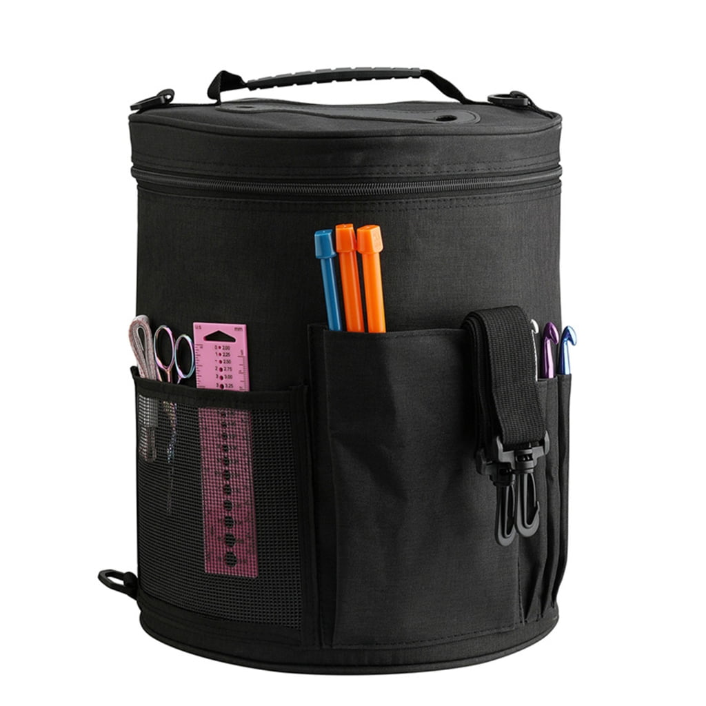 Portable Yarn Crochet Thread Storage DIY Woven Storage Bag Crochet Wool Storage Bucket