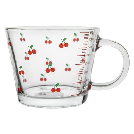 

FRCOLOR Cup Cups Mug Milk Glass Container Mugs Kawaii Bowl Juice Espresso Strawberry Cappuccino Tea Beverage Desserts Cereal