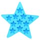 thumbnail image 1 of Molde para cubitos de hielo, bandeja para cubitos de hielo de cinco estrellas, molde antiadherente para hacer hielo, azul, 1 of 4