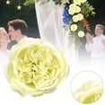 thumbnail image 2 of Real Touch Artificial Flowers - Wedding Bouquet Austin Roses Silk Flowers for Home Decor, Centerpieces, Valentine‘s Day Mother's Day Gift, Bride Props Fake Flowers Head, 1Pc(Yellow,3.9x3.9"), 2 of 9