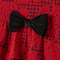 thumbnail image 4 of Conjuntos de blusas con bloques de colores y vestidos con estampado de rosas a juego para toda la familia en Navidad, 4 of 5
