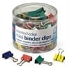 Officemate Mini Binder Clips, Assorted Colors, 60 Clips per Tub (31024)