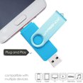 thumbnail image 3 of OTG Lecteur Flash USB Wansenda 2 en 1 Clé USB Micro Port & Clé USB 2.0 pour Appareils Android / Pc/tablette/mac, 3 of 5