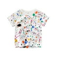 thumbnail image 3 of Phenas Toddler Boys Summer Cotton Short-Sleeve Graphic T-shirt,Pack of 3, 3 of 7