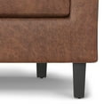 thumbnail image 6 of Austin 30 inch Wide Contemporary Tub Chair in Distressed Saddle Brown Vegan Faux Leather, 6 of 11