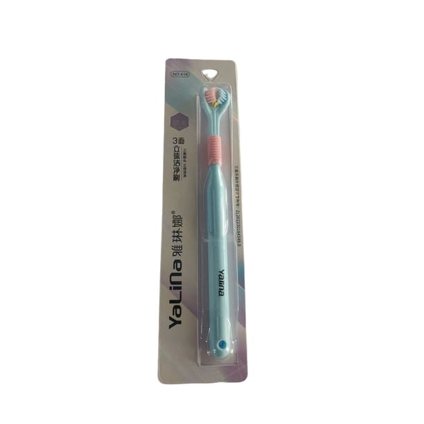 Minnieouse Cepillos de de pelo para adultos de 3 lados para en el hogar, Hotel, viaje, cepillo de para hombres y Cuerpo del baño Azul