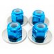 thumbnail image 3 of Juego de Tuercas de bloqueo de rueda M3 Sunnimix para Wltoys 144001 Azul, 3 of 4