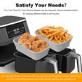 thumbnail image 3 of Friteuse d'Air Silicone Pot 2Pcs Résistant à la Chaleur Antiadhésif Friteuse d'Air Silicone Friteuse Doublure Pliable pour Four Friteuse d'Air Micro-Ondes, 3 of 9