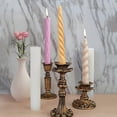 thumbnail image 4 of Set of 2 Spiral Candle Molds Twist Candle Mold Silicone Candle Mold Cylindrical Cake Decorating Round Shape Soap Mold Fondant Flower Mold Resin Flower, 4 of 5