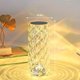 thumbnail image 2 of Lámpara de mesa de ambiente Crystal Rose, lámpara de noche for dormitorio, luz LED romántica que cambia de color, interruptor táctil recargable, control remoto, 2 of 7
