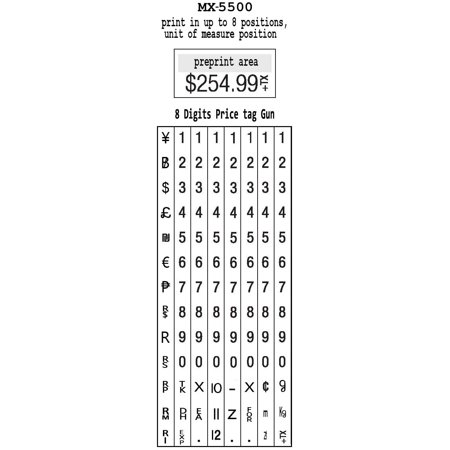 MX5500 Price Tag Gun for Expiration Date Stamp-Price Stickers ...