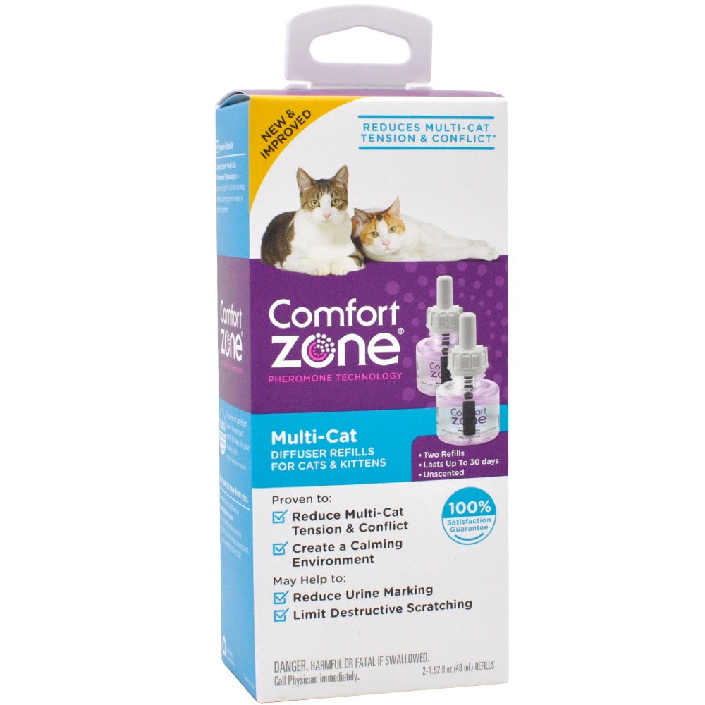 Comfort Zone MultiCat Calming Diffuser Refills for Cats and Kittens