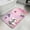 Purple, variant on Pink Flower Bathroom Rugs Non Slip Washable Bath Mat Absorbent Front Door Mat Spring Floral Butterflies Elegant Pastoral Birds Indoor Doormat for Kitchen Entryway Shower Decor Accessories 15.7"x23.6"
