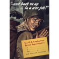 thumbnail image 2 of Anonymous 13x18 Gold Ornate Wood Frame and Double Matted Museum Art Print Titled - And Back Us Up in a War Job! (1941-1945), 2 of 4