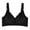 Black, variant on Wireless Everyday Bra Front Open Push Up Breathable Soft Comfortable Casual Wear Bralette (Women's or Women's Plus)