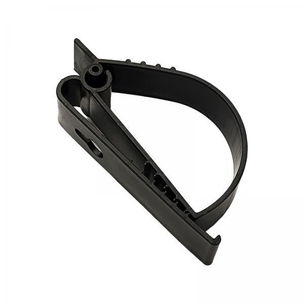 Almencla 2xBelt Clamp Accessories Labor Protection Portable Easy to Install for Helmet Working , Black, 2 Pcs