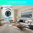 thumbnail image 2 of Light Bulb 1080P Security Camera, PTZ E27 Bulb 360 Degree Panoramic Wireless Connector with WiFi,Smart Motion Detection and Alarm,Two Way Audio,Night Vision, Remote Viewing with 32GB Memory Card, 2 of 7