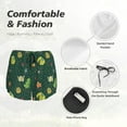 thumbnail image 4 of Pofeuu Camp In The Forest Print Women's Athletic Shorts Running Workout Shorts Tummy Control Quick Dry Gym Shorts with Pockets Double layer sports shorts-Small, 4 of 7