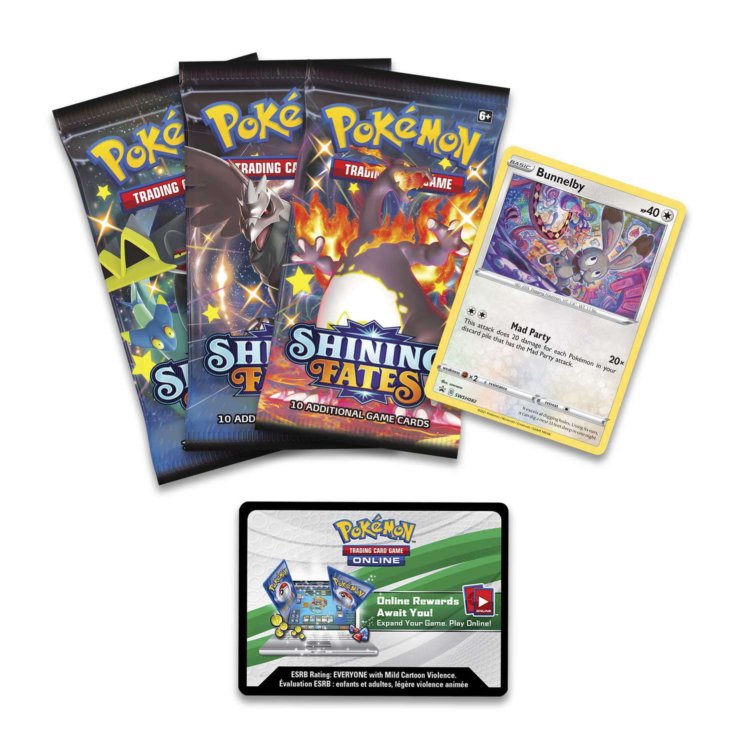 Pokmon Shining Fates Bunnelby Mad Party Pin Barbados | Ubuy