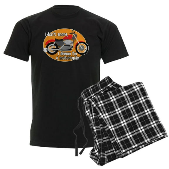 CafePress - I Dream I'm A Motorcyle Men's Dark Pajamas - Men's Dark Loose Fit Cotton Pajama Set