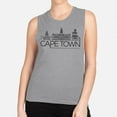 thumbnail image 2 of Skyline Cape Town South Africa Women's Muscle Tank 2X-Large Heather Grey, 2 of 5