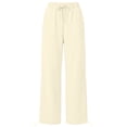 thumbnail image 4 of Noric Women's Jogger Pants High Waist Drawstring Elastic Waist with Pockets Adjustable‑Hem Relaxed‑Fit Casual Trousers, 4 of 6