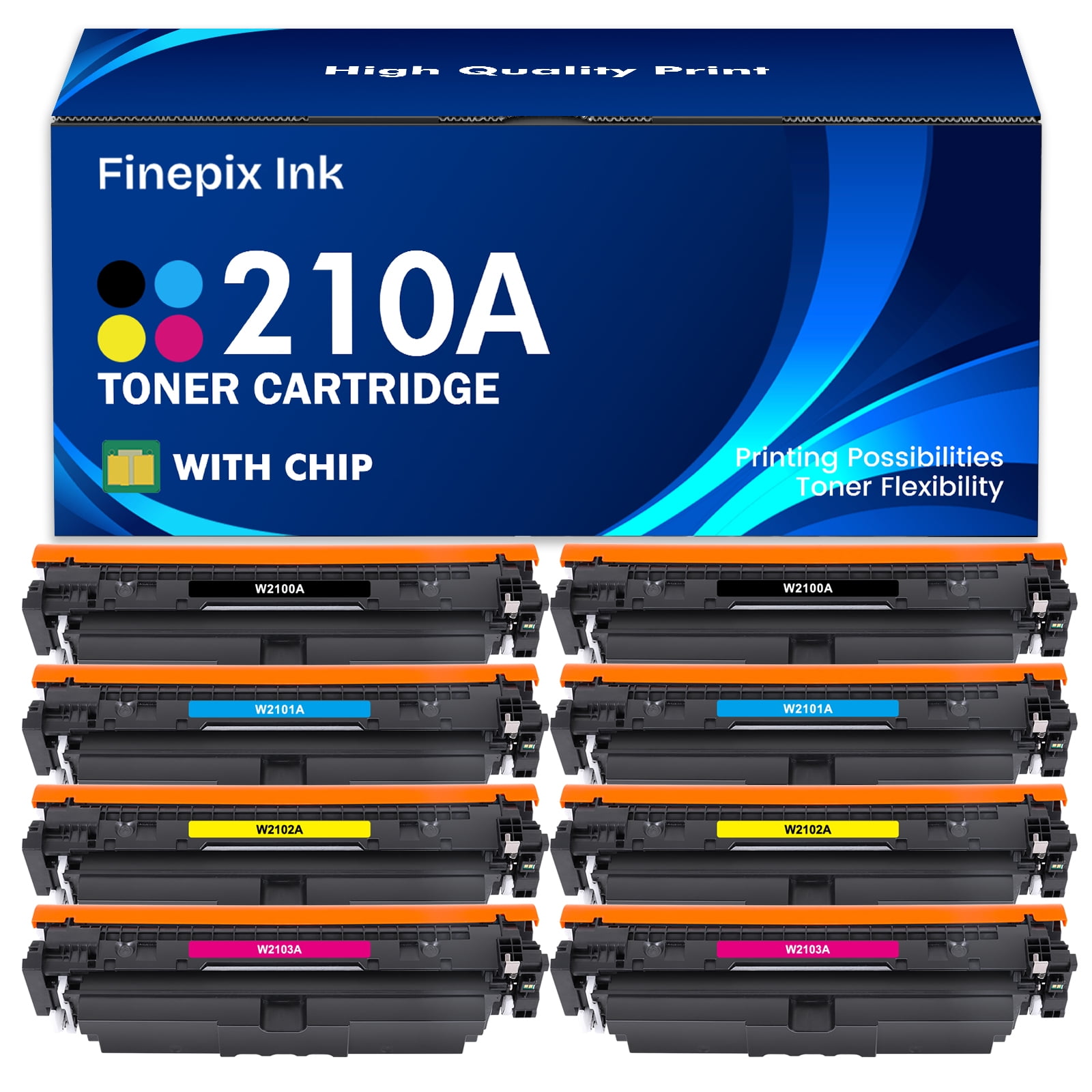 2-Pack 218A Black Toner Cartridge With Chip - Compatible With HP Color Pro 3201/3301 Series Printers - View #2