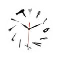 thumbnail image 2 of Fancyes 30 cm Wall Clock Decoration Modern Acrylic Lightweight Simple Wall Hanging Decor Ornament for Hair Salon Barbershops Home Use White Background, 2 of 8