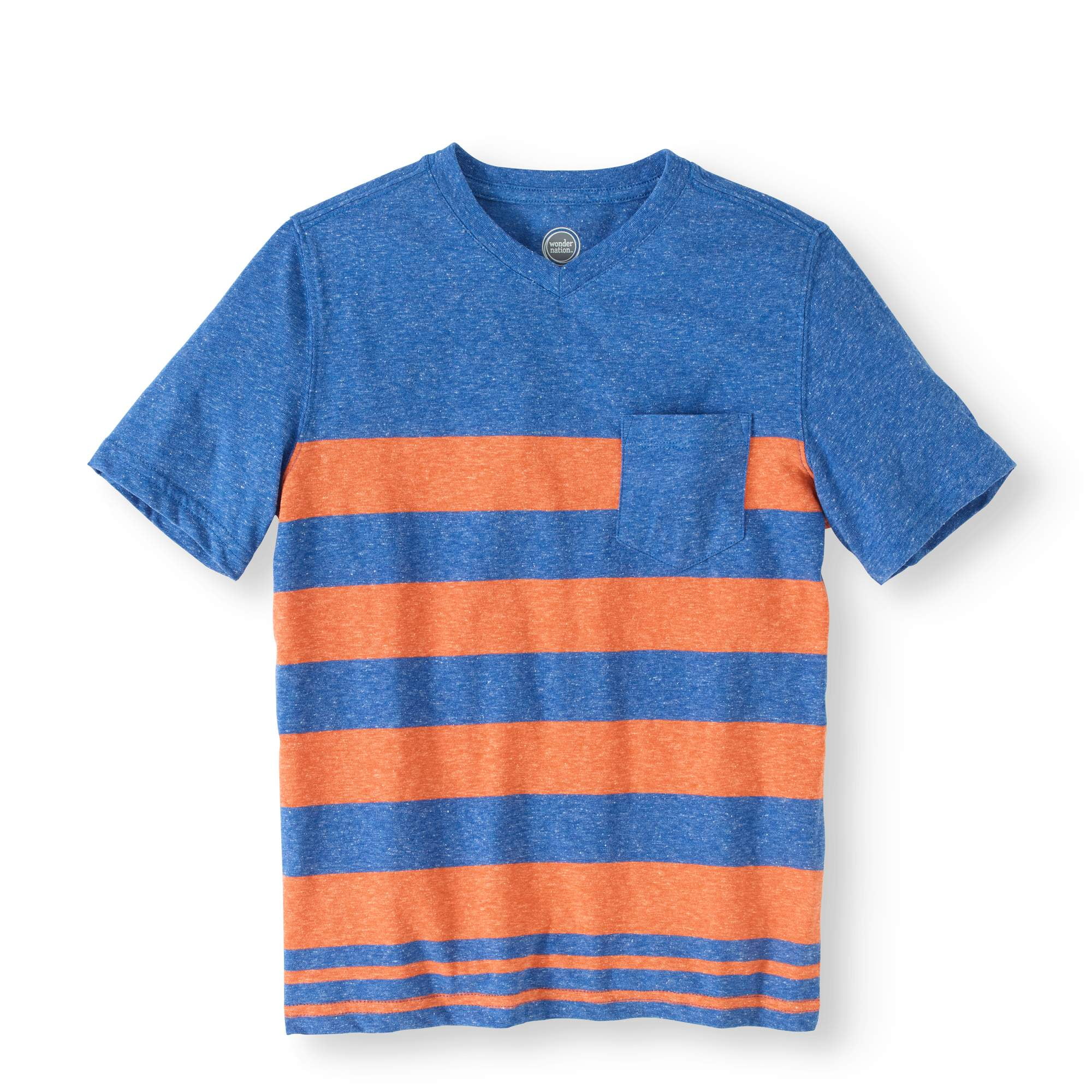 Wonder Nation Boys V Neck Pocket T Shirt X-Small Lavender Tie dye NEW 4-5
