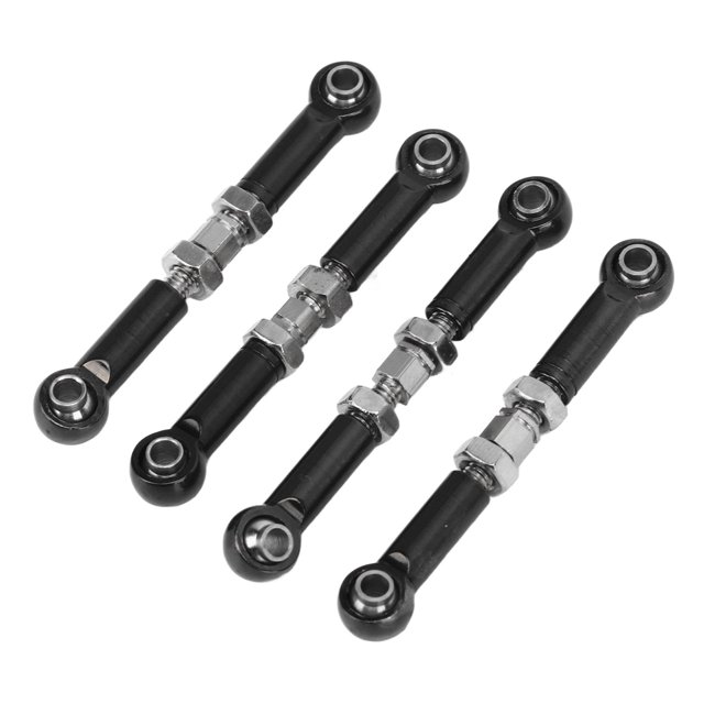 Adjustable Servo Links Tie Rod, RC Pull Rod Replacement 4pcs Aluminum Alloy Iron For 1/24 RC Car ANGGREK Otros